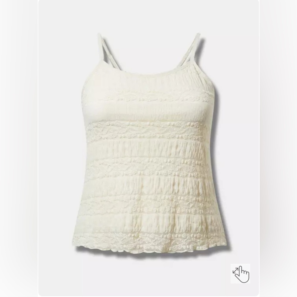 Torrid Lace Scoop Neck Cropped Cami